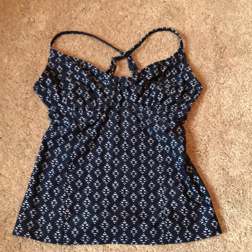 Athleta underwire tankini top 34d/dd NWOT